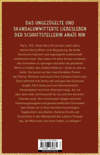 Zusatzmaterial 9783426282861 U4 von Liebesrausch: Anaïs Nin und Henry Miller in Paris. Roman von Charlotte von Feyerabend