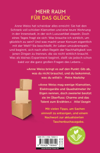 Zusatzmaterial 9783426790649 U4 von My Life in Three Boxes: Wie ich den Krempel rauswarf und das Glück reinließ von Anne Weiss