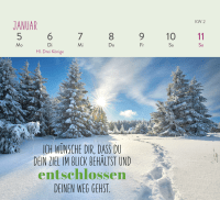 Mini-Wochenkalender 2026: Herzenswünsche für dich Zusatzmaterial