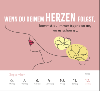 Wochenkalender 2027: Sei stark. Sei anders. Sei DU. Zusatzmaterial