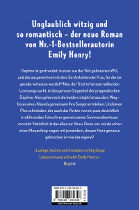 Zusatzmaterial 9783426284346 U4 von Funny Story: Roman von Emily Henry