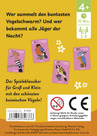 Zusatzmaterial 4260308346866 U4 von Piep, piep, hurra!: Mein lustiges Vogel-Quartett von Nora Fuchs