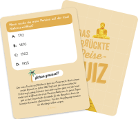 Zusatzmaterial PA 4036442013762 innen 012 von Das verrückte Reise-Quiz: Unnützes Wissen für Weltenbummler ‒ 50 Karten von Norbert Golluch