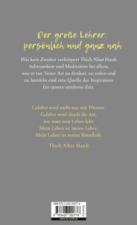 Zusatzmaterial 9783426292778 U4 von Mein Leben ist meine Lehre: Autobiographische Geschichten und Weisheiten eines Mönchs von Thich Nhat Hanh