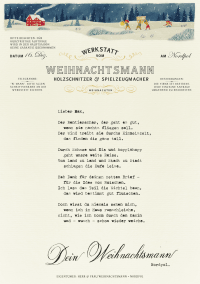 Zusatzmaterial PA 978 3 629 01597 6 innen 015 von Post vom Weihnachtsmann: Mit fünf herausnehmbaren Briefen von Annie Atkins, Fia Tobing