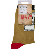 Sebastian Fitzek-Socken "Das Paket" Größe 36-41 Zusatzmaterial