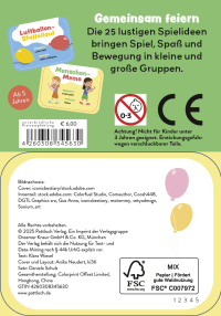 Zusatzmaterial 4260308345630 U4 von 25 Spiele für fröhliche Kinderfeste von Klara Wiesel