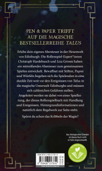 Zusatzmaterial 9783426217610 U4 von Talus - Pen & Paper in der magischen Welt von Talus von Liza Grimm, Christoph Hardebusch