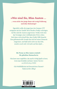Zusatzmaterial 9783426565469 U4 von Miss Austen ermittelt. Die mysteriöse Hochstaplerin: Kriminalroman von Jessica Bull