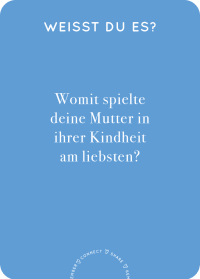 Erzähl mal! Das Familienquiz Zusatzmaterial