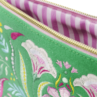 Fiesta del Sol Accessoirestasche bestickt, 18 x 24 cm, grün Zusatzmaterial