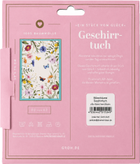 Zusatzmaterial 4036442015049 U4 von Blütenträume Geschirrtuch "Ein Stück vom Glück", 50 x 70 cm, beige
