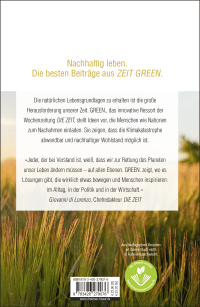 Zusatzmaterial 9783426279076 U4 von DIE ZEIT GREEN: Lösungen für die Welt von morgen