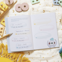 Zusatzmaterial PA 4260308345951 innen 032 von Huppehauber, Fludelwasche: Erinnerungsbuch für die schönsten Kinderworte und lustigsten Wortschöpfungen  von Anna Hartmann