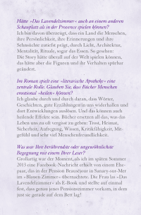 Zusatzmaterial U3 978 3 426 50977 7 von Das Lavendelzimmer: Roman von Nina George