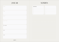 Taschenkalender A5 2027: A Year full of Joy, bestickt, hellblau Zusatzmaterial