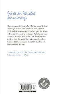 Zusatzmaterial 9783426301371 U4 von Philosophie to go: Große Gedanken für kleine Pausen von Albert Kitzler