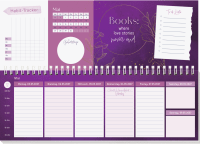 Tischkalender 2027 quer: I believe in Book Love Zusatzmaterial