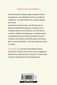 Zusatzmaterial 9783426292488 U4 von Einfach sitzen von Thich Nhat Hanh