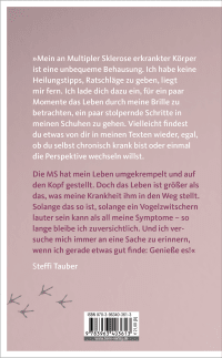 Zusatzmaterial 9783963403613 U4 von Fliegen wäre eine Option: Mein auf den Kopf gestelltes Leben mit MS von Steffi Tauber