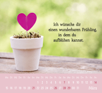 Mini-Kalender 2027: Der kleine Herzenswunschkalender Zusatzmaterial