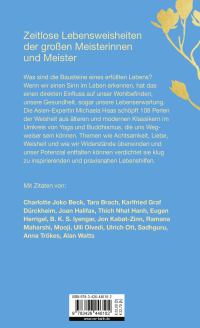 Zusatzmaterial 9783426446102 U4 von 108 Arten, dem Leben einen Sinn zu geben: Inspiriert von den großen Weisheitslehren von Dr. Michaela Haas