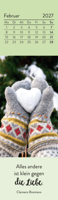 Lesezeichenkalender 2027: Was ich dir von Herzen wünsche Zusatzmaterial