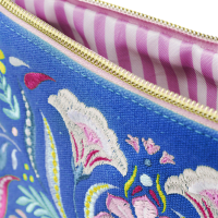 Fiesta del Sol Accessoirestasche bestickt, 18 x 24 cm, königsblau Zusatzmaterial