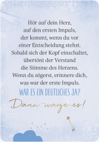 Zusatzmaterial PA 978 3 8485 0027 7 innen 04 von Eines Tages oder Tag eins - Motivationskarten für zwischendurch