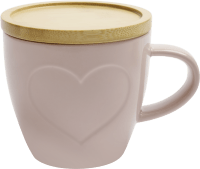 COZY Tasse mit Bambusdeckel (rosa) Zusatzmaterial