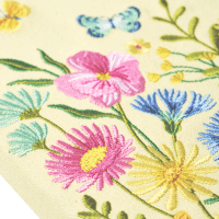 Blütenträume Notizbuch bestickt, A5 - 240 Seiten, beige Zusatzmaterial