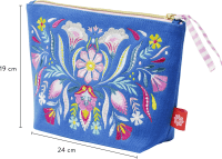Fiesta del Sol Accessoirestasche bestickt, 18 x 24 cm, königsblau Zusatzmaterial
