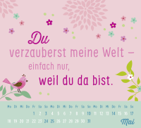 Mini-Kalender 2026: Für mein Schwesterherz Zusatzmaterial