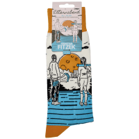 Sebastian Fitzek-Socken "Elternabend" Größe 41-46 Zusatzmaterial