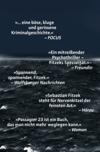 Zusatzmaterial U2 978 3 426 51017 9 von Passagier 23: Psychothriller von Sebastian Fitzek
