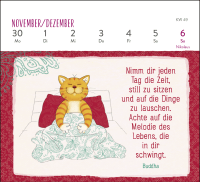 Mini-Wochenkalender 2026: Weisheiten der Om-Katze Zusatzmaterial