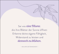 In der Stille blüht die Kraft Zusatzmaterial