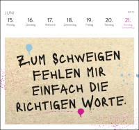 Postkartenkalender 2026: Kommst du auf mein Niveau oder soll ich runterkommen? Zusatzmaterial