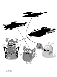 Monstermäßig lustige Rätsel für den Schulstart Zusatzmaterial