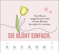 Wochenkalender 2027: Sei stark. Sei anders. Sei DU. Zusatzmaterial