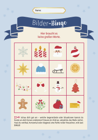 Weihnachts-Bingo Zusatzmaterial