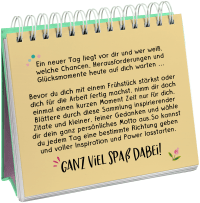 Zusatzmaterial PA 978 3 8485 2373 3 innen 03 von Have a good day! Kleine Mottos für deinen Tag: Aufstellbuch