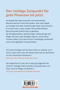 Zusatzmaterial 9783426563038 U4 von Finanzen ab 50: Es ist nicht zu spät: Vermögen sichern, richtig vorsorgen und das Alter genießen von Hermann-Josef Tenhagen