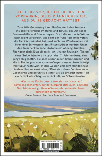Zusatzmaterial 9783426569115 U4 von Schwesternland: Roman von Katharina Fuchs