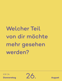 Tagesabreißkalender 2027: 6-Minuten Zusatzmaterial