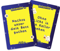 Zusatzmaterial PA 4260308346163 innen 011 von Entweder – Oder? Jetzt wird’s gruselig!: Ein Kartenspiel für Kinder