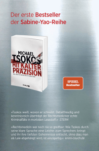 Zusatzmaterial U3 978 3 426 52873 0 von Mit kaltem Kalkül: Ein Rechtsmedizin-Thriller von Prof. Dr. Michael Tsokos