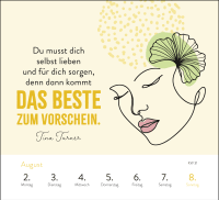 Wochenkalender 2027: Sei stark. Sei anders. Sei DU. Zusatzmaterial