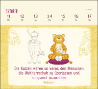 Mini-Wochenkalender 2027: Weisheiten der Om-Katze Zusatzmaterial