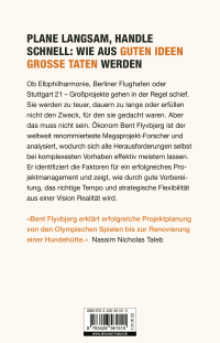Zusatzmaterial 9783426561515 U4 von How Big Things Get Done: Wie Projekte gelingen: von der Küchenrenovierung bis zur Marsmission von Bent Flyvbjerg